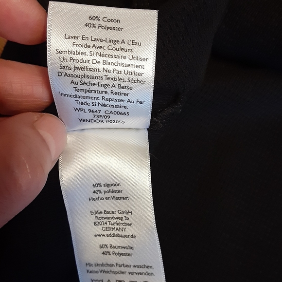 EDDIE BAUER THERMAL WAFFLE KNIT HENLEY in BLACK, MENS SIZE 2XL. - Picture 6 of 11